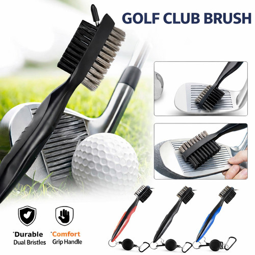 Golf club brush - cleaner, dual