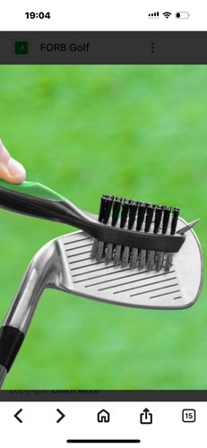 Golf club cleaning groove - cleaning,