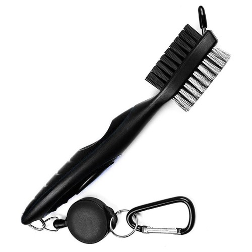 Golf club cleaning brush and - club,